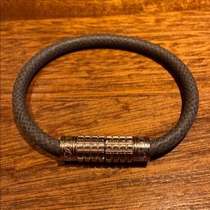 Grey Louis Vuitton Clasp Bracelet